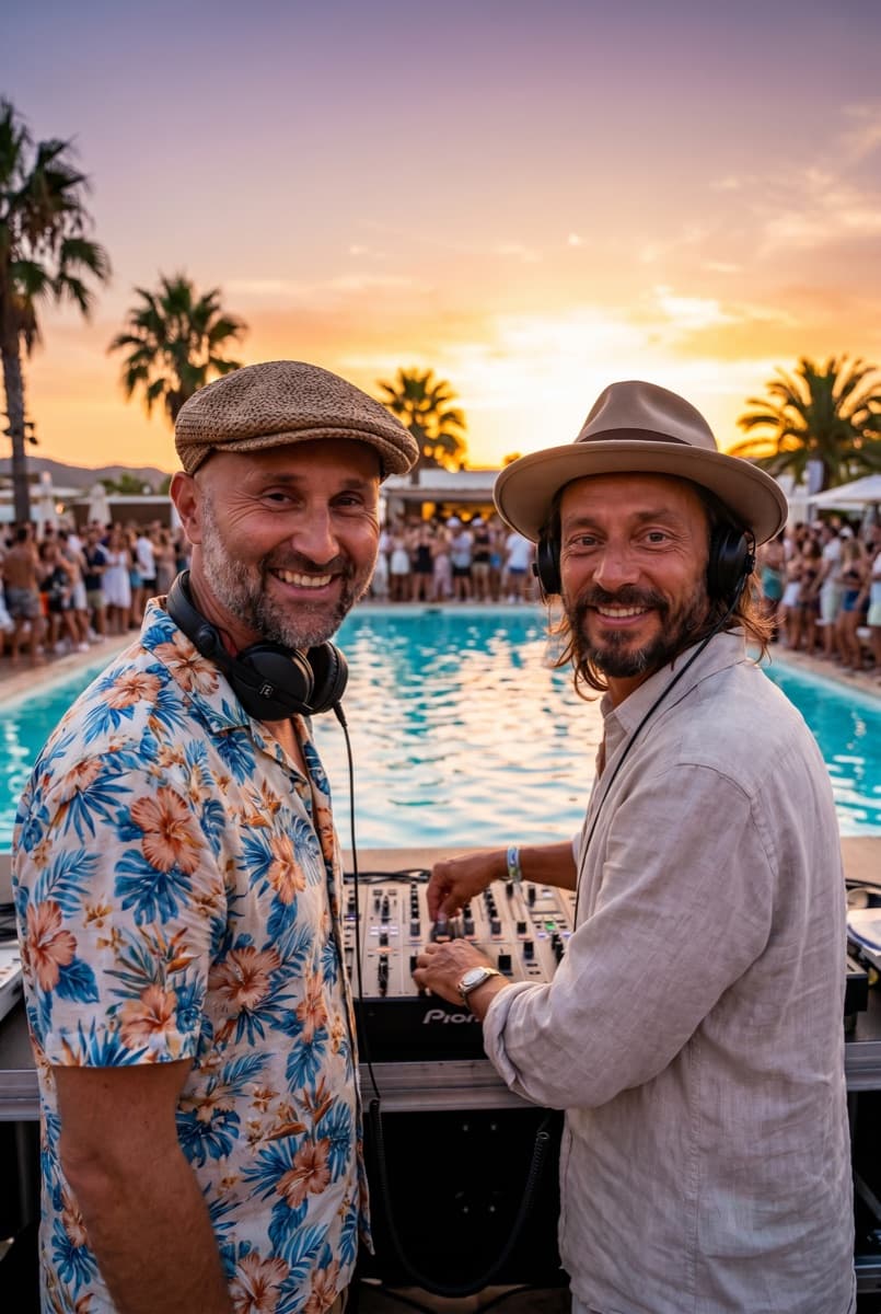 Rendu IA Studio Pop · Sunset Ibiza